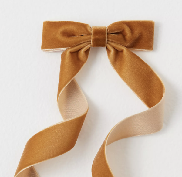 Free People Velvet Petite Bow