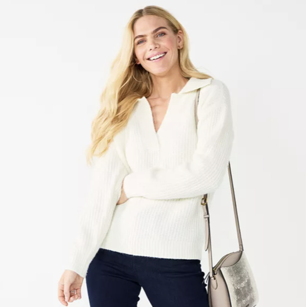 Kohl's Women's Nine West Polo Sweater