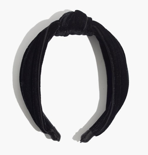 Madewell Knotted Velvet Covered Headband