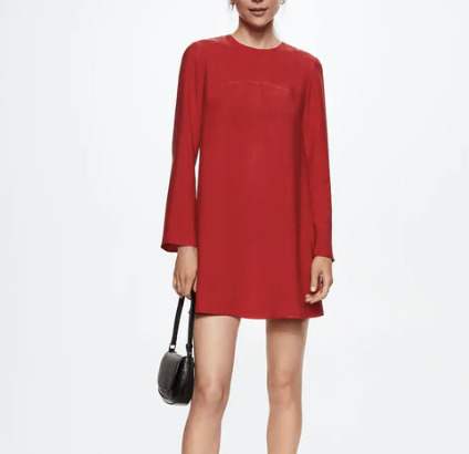 MANGO Satin Dress