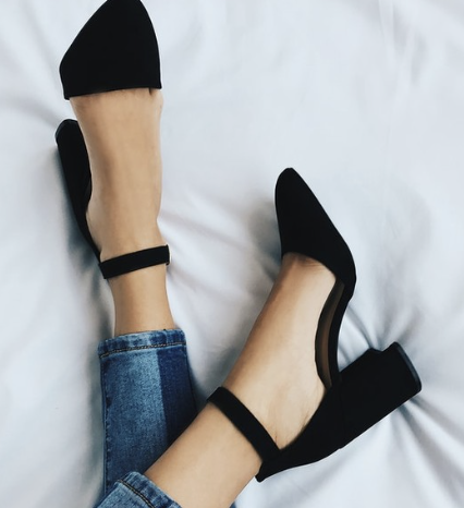 Lulus Ellarose Black Suede Ankle Strap Heels