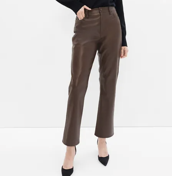 Gap Factory High Rise Vintage Slim Faux-Leather Pants
