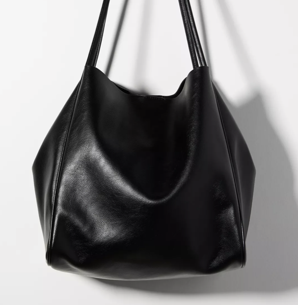 Anthropologie Slouchy Faux Leather Tote