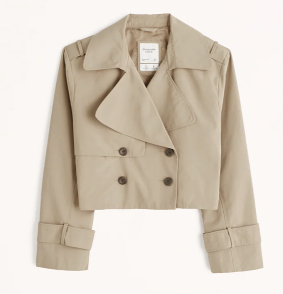 Abercrombie Cropped Trench Coat
