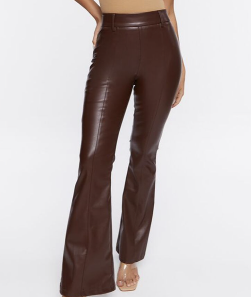 Forever 21 Faux Leather High-Rise Pants