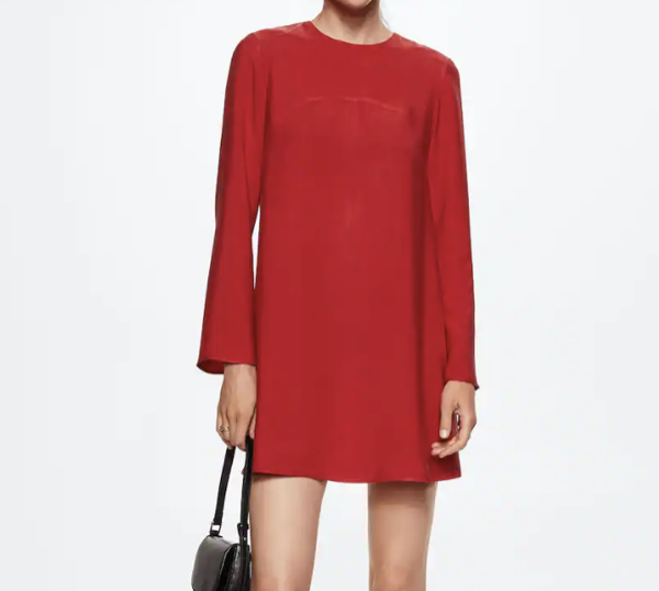 MANGO Satin Dress
