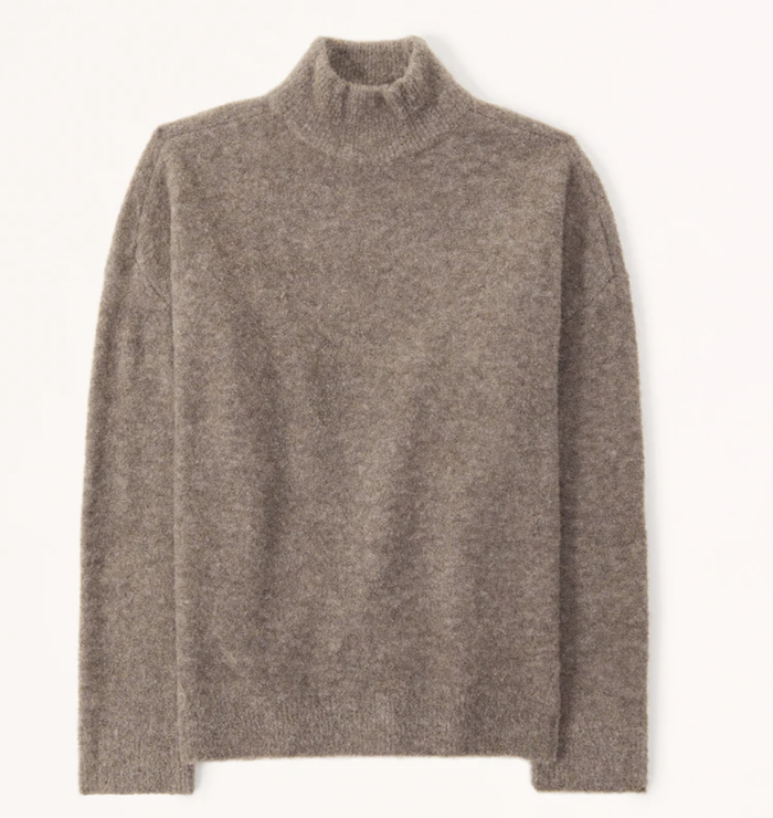 Abercrombie Oversized Boucle Turtleneck