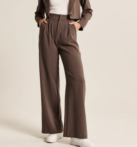 Abercrombie Women's Tailored Wide Leg Pants 