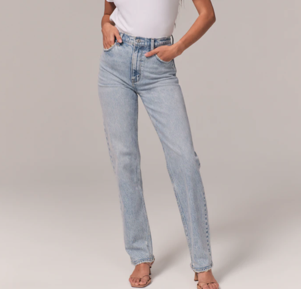 Abercrombie 90s Ultra High Rise Straight Jean 