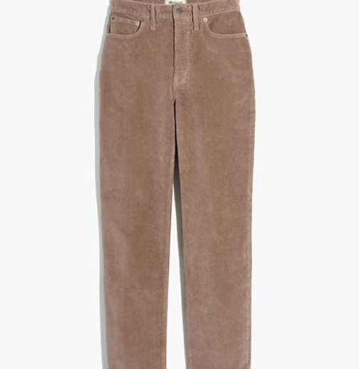 Madewell The Petite Perfect Vintage Straight Jean: Corduroy Edition