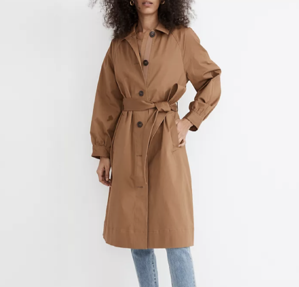 Madewell Montrose Belted Trench Coat