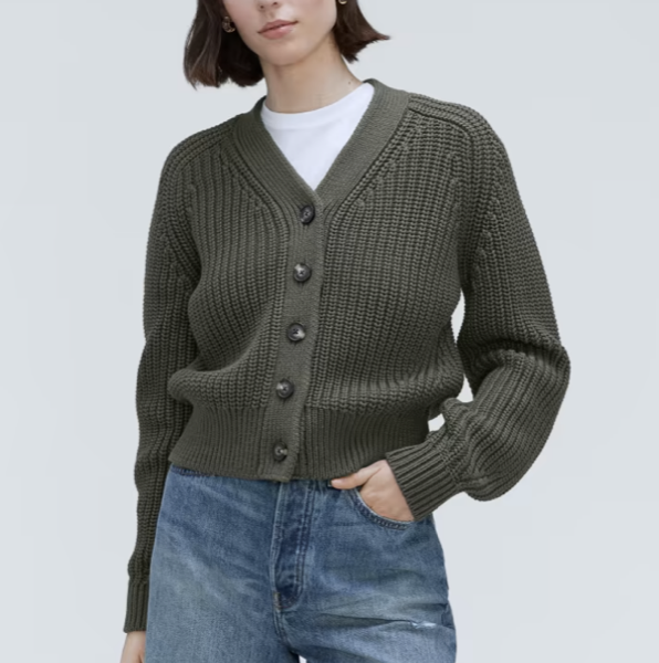 Everlane The Texture Cotton Cardigan