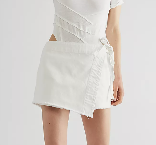 Free People Emmy Denim Skort