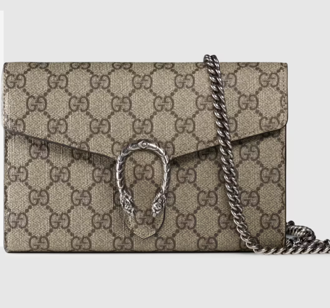 Gucci Dionysus GG Supreme Chain Wallet