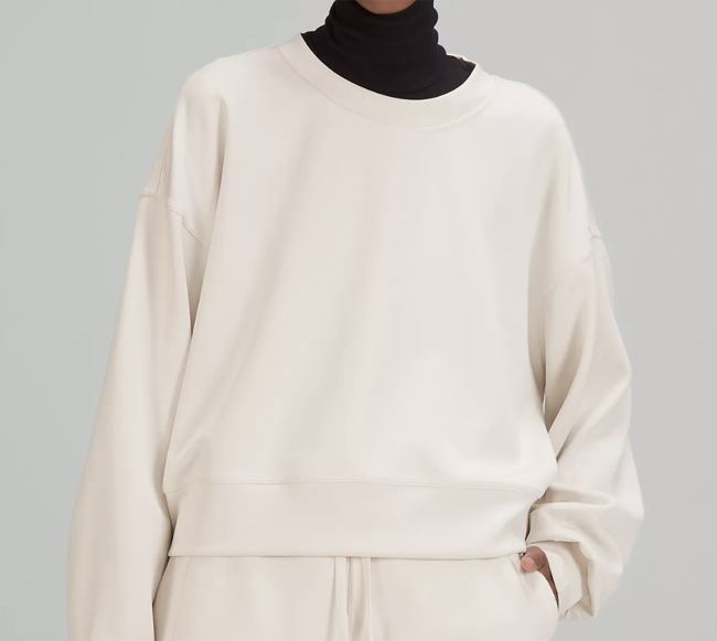Lululemon Softstreme Perfectly Oversized Cropped Crew