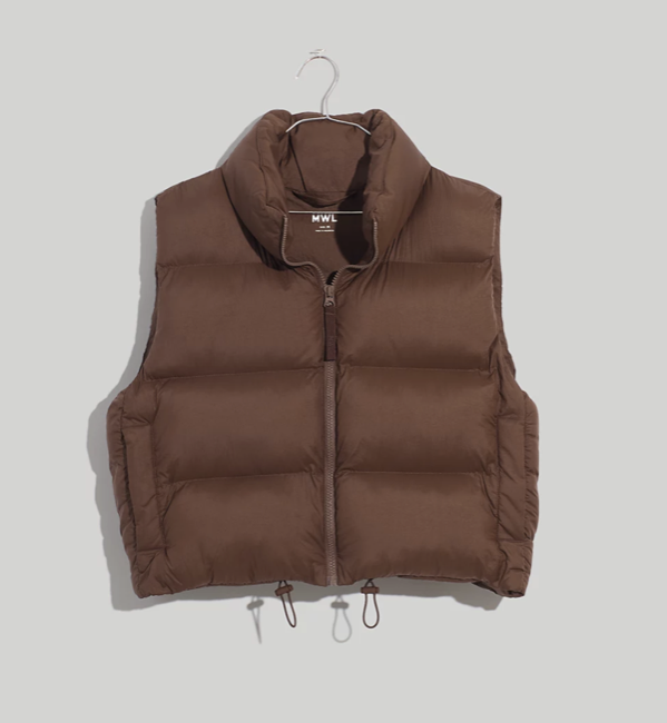 Madewell MWL (Re)sourced Nylon Puffer Vest