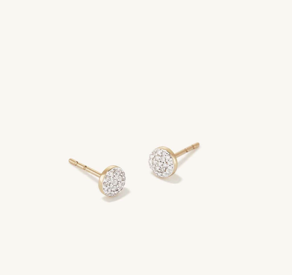 Pave Diamond Round Studs