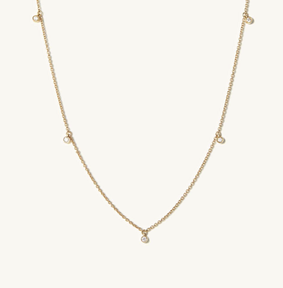 Diamond Station Necklace