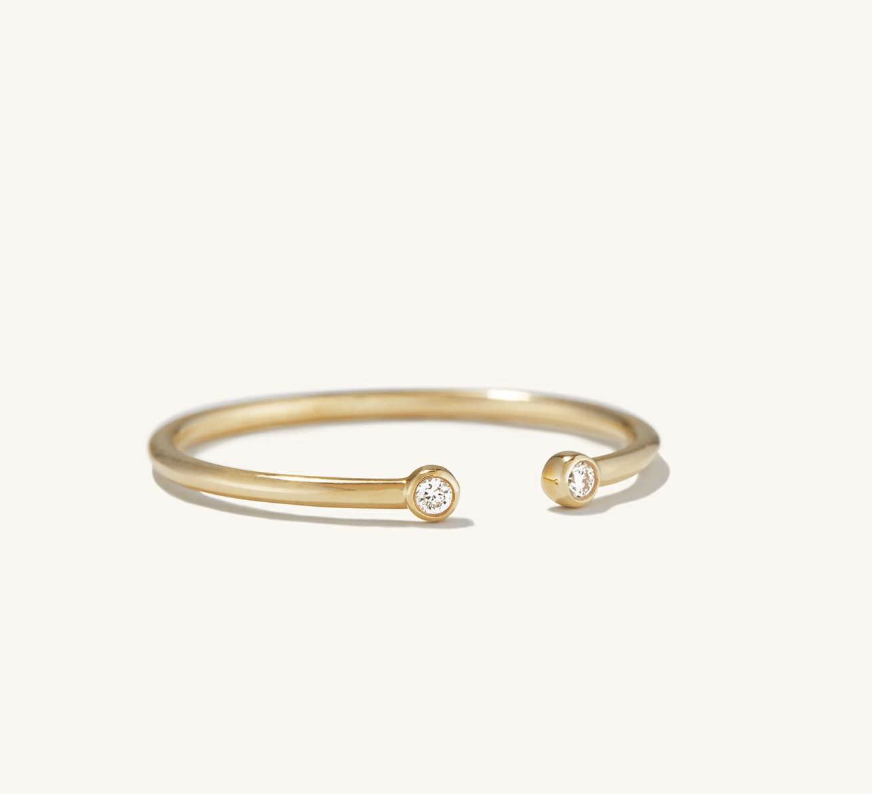Diamonds Open Ring