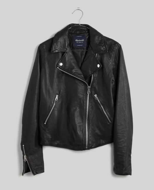 Madewell Washed Leather Motorcycle Jacket