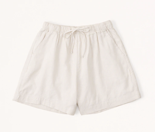 Abercrombie The Linen-Blend Pull-On Short