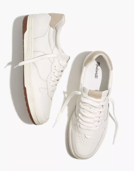 Madewell Court Sneakers in Colorblock Leather and Suede