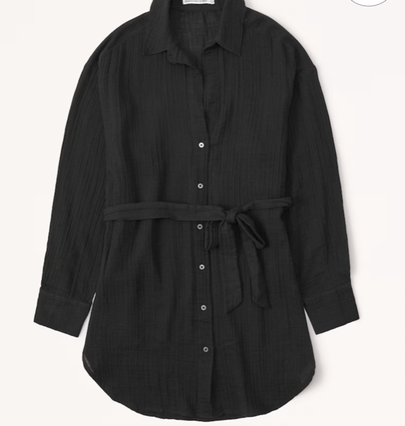 Abercrombie &amp; Fitch Gauzy Beach Mini Dress Coverup