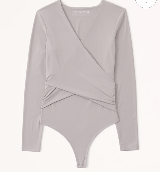 Abercrombie &amp; Fitch Long-Sleeve Wrap Bodysuit