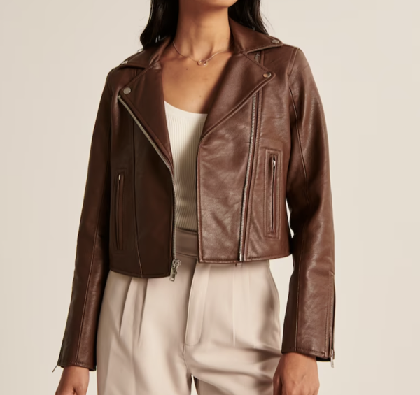 Abercrombie &amp; Fitch Vegan Leather Moto Jacket