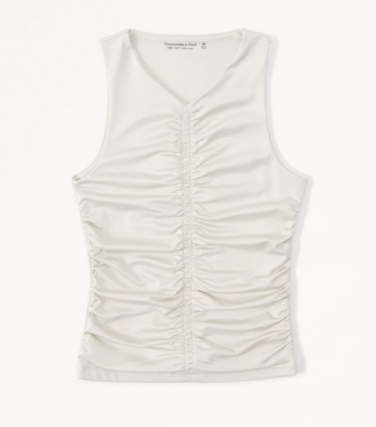 similar Sleek Seamless Fabric Ruched Squareneck Bodysuit