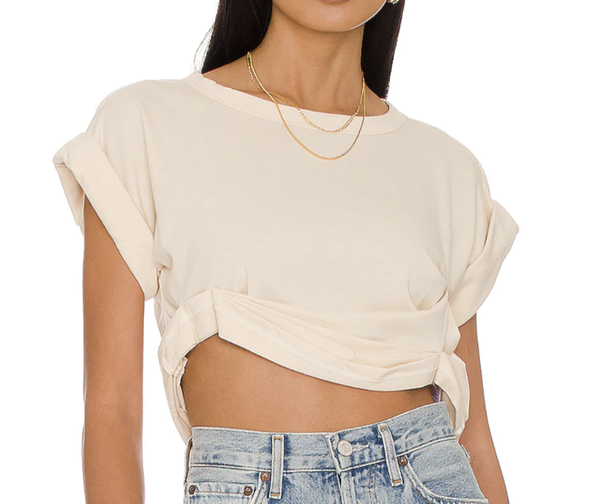 The Line by K Joesph T-Shirt in Vanilla