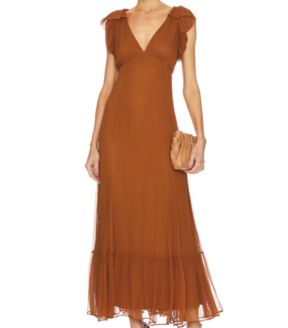 Tularosa Althea Maxi Dress in Golden Spice