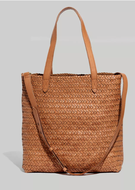Madewell The Medium Transport Tote: Woven Leather Edition