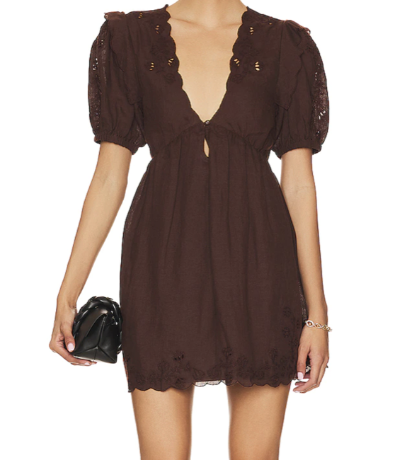 Tularosa Sherri Embroidered Mini Dress
