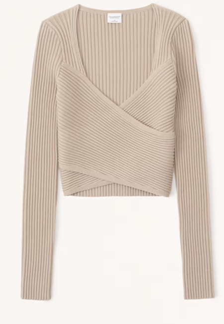 Abercrombie Luxeloft Slim Wrap Sweater