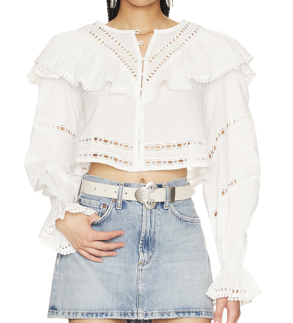 Tularosa Anderson Top in White