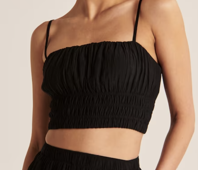 Abercrombie Smocked Crinkle Top 