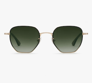 KREWE Eyewear TROY | 18K + Matte Black Fade Mirrored