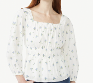 Walmart Free Assembly Women's Square Neck Top