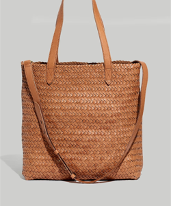 Madewell The Medium Transport Tote: Woven Leather Edition