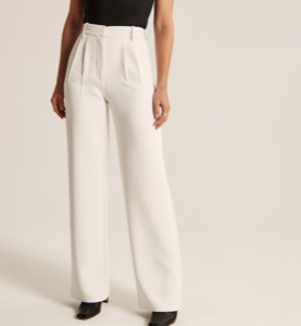 Abercrombie &amp; Fitch A&amp;F Sloane Tailored Premium Crepe Pant
