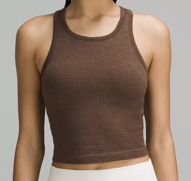 Lululemon Ebb To Street Cropped Racerback Tank Top