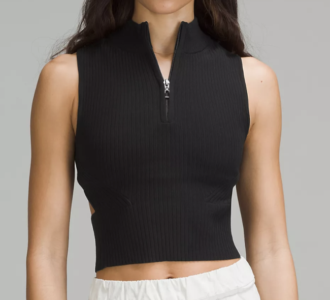 Lululemon Open Back Half-Zip Sweater