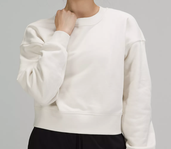 Lululemon Softstreme Perfectly Oversized Cropped Crew