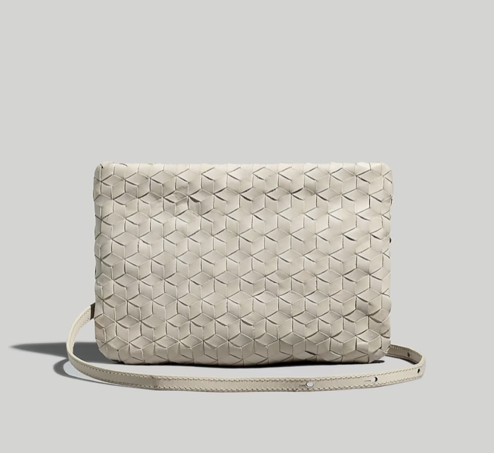 Madewell The Puff Crossbody Bag: Woven Leather Edition