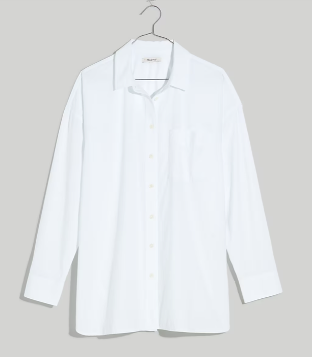 Madewell The Signature Poplin Oversized Shirt