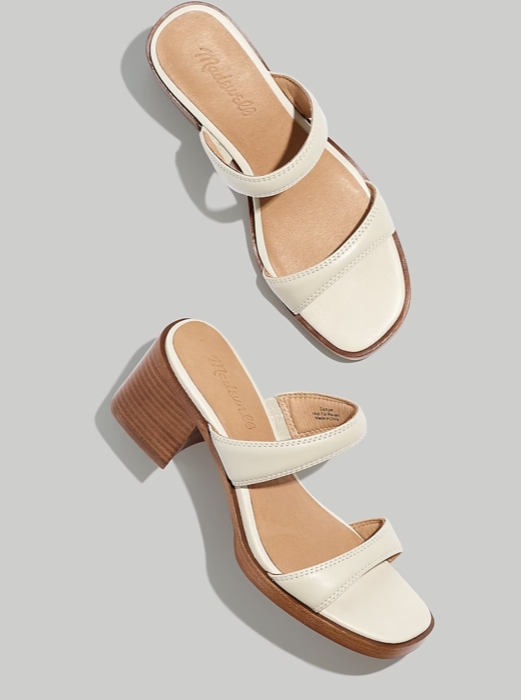 Madewell The Saige Double-Strap Sandal in Leather