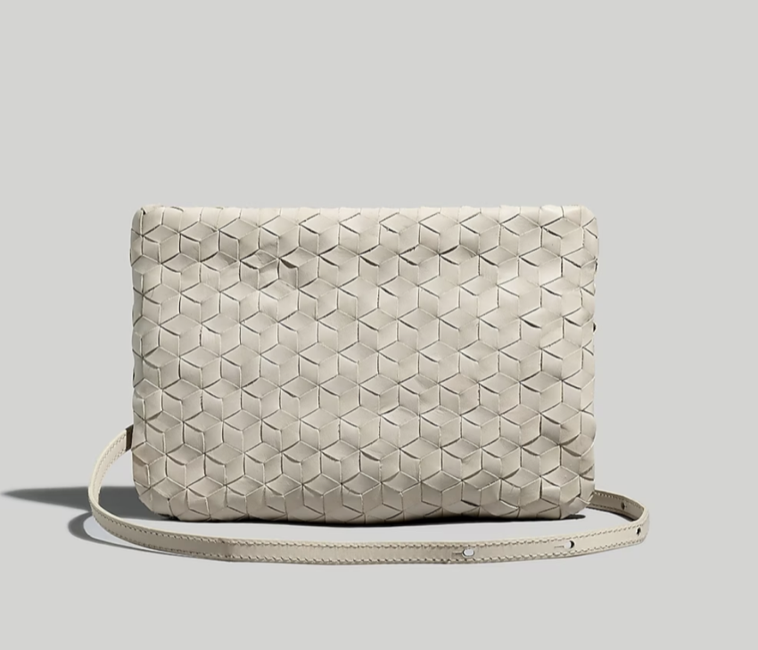 Madewell The Puff Crossbody Bag: Woven Leather Edition