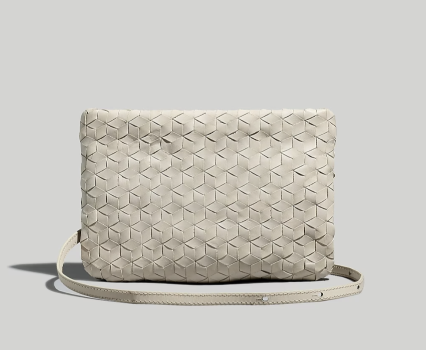 Madewell The Puff Crossbody Bag: Woven Leather Edition