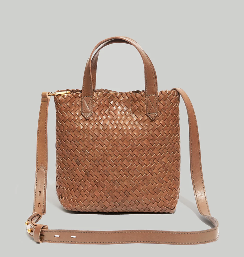 Madewell The Small Transport Crossbody: Woven Leather Edition